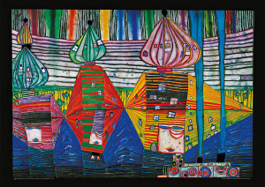 A harmadik bőr megjelenése alkotó: Friedensreich Hundertwasser